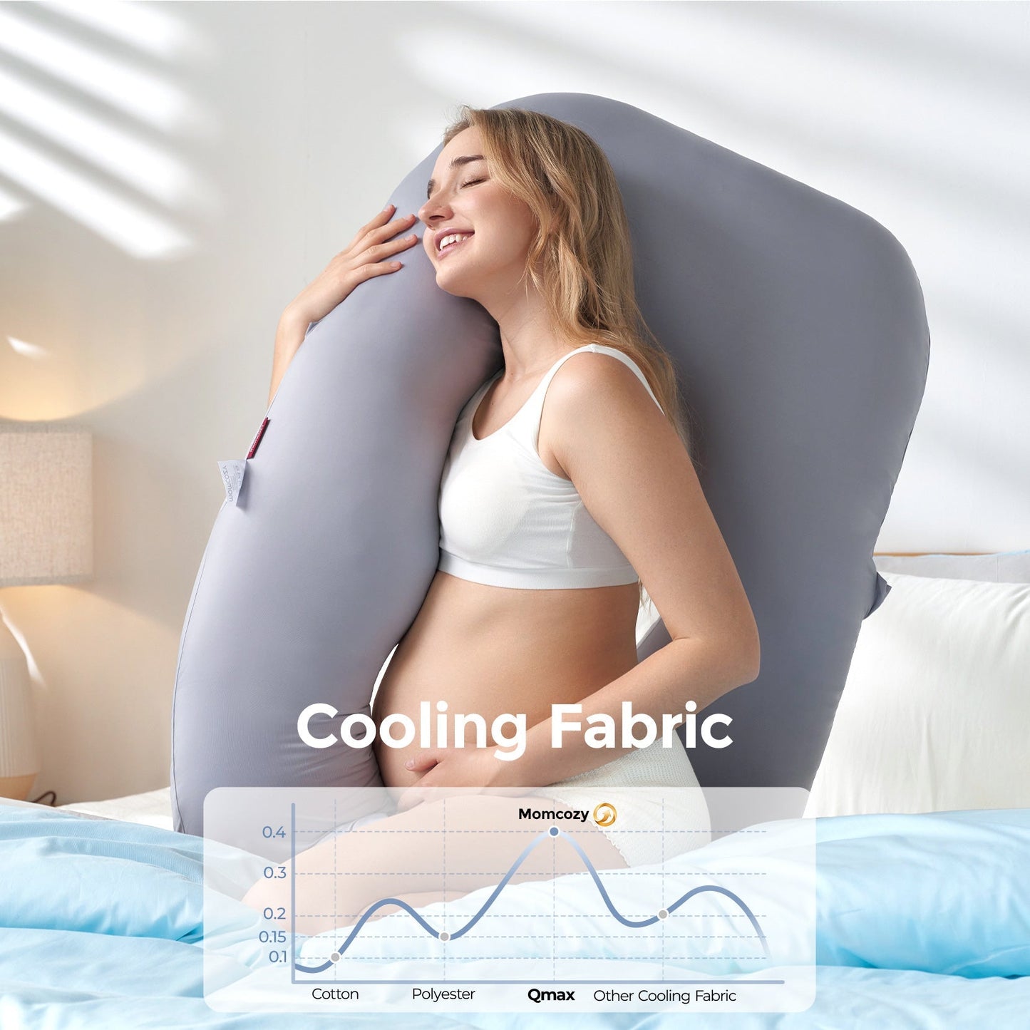 Pregnancy Pillow for Comfort and Support - Body Pillow for Sleep