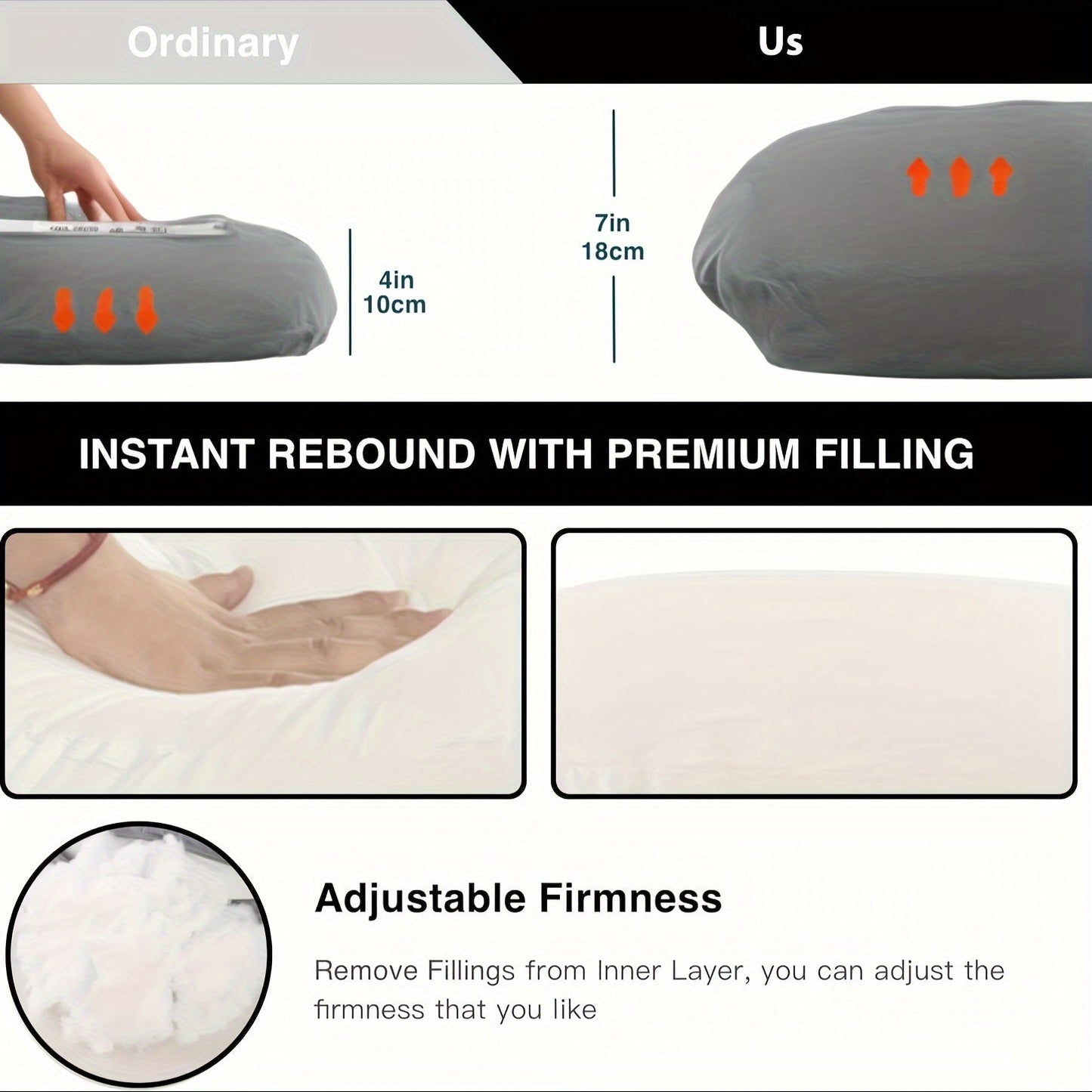 J Shaped Pregnancy Pillow for Sleeping, Full Body Maternity Pillow