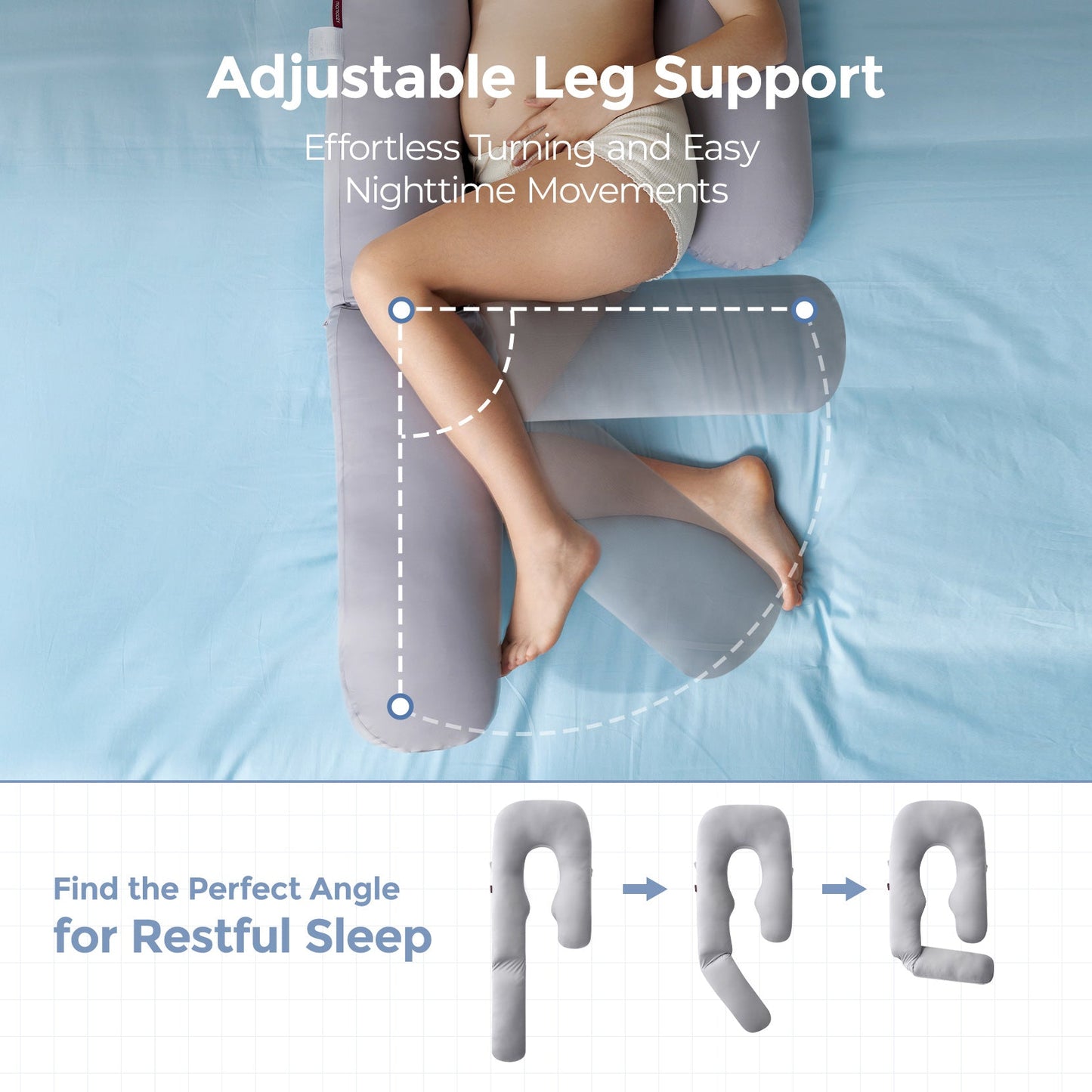 Pregnancy Pillow for Comfort and Support - Body Pillow for Sleep