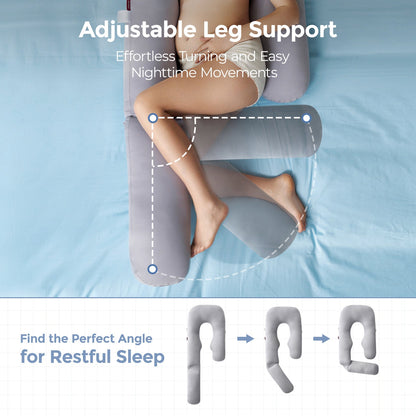 Pregnancy Pillow for Comfort and Support - Body Pillow for Sleep