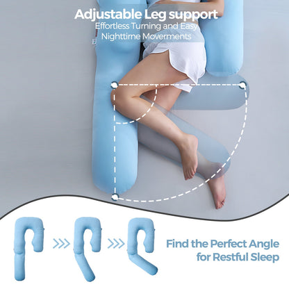 Pregnancy Pillow for Comfort and Support - Body Pillow for Sleep