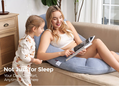 Pregnancy Pillow for Comfort and Support - Body Pillow for Sleep