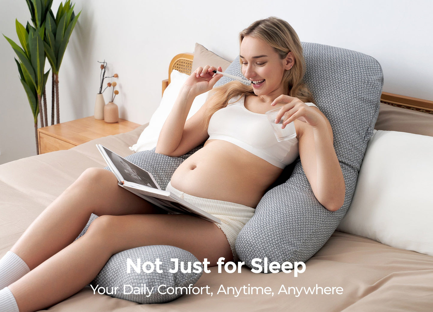 Pregnancy Pillow for Comfort and Support - Body Pillow for Sleep