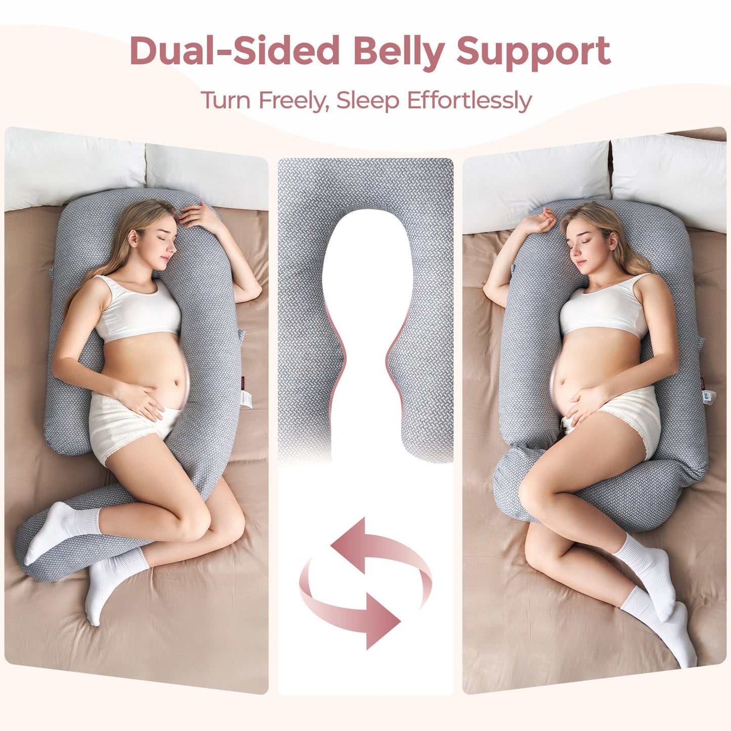 Pregnancy Pillow for Comfort and Support - Body Pillow for Sleep