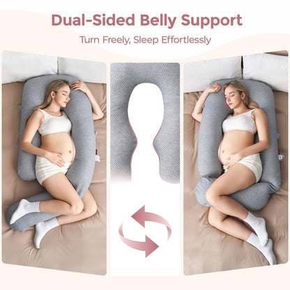 Pregnancy Pillow for Comfort and Support - Body Pillow for Sleep