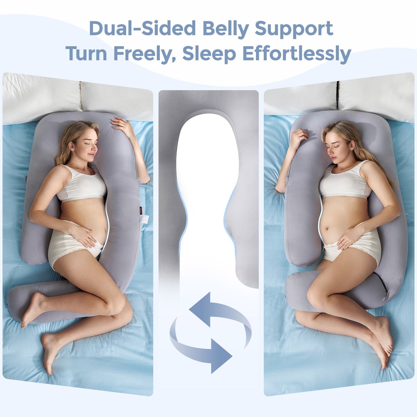 Pregnancy Pillow for Comfort and Support - Body Pillow for Sleep