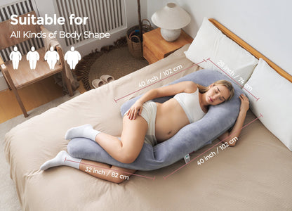 Pregnancy Pillow for Comfort and Support - Body Pillow for Sleep