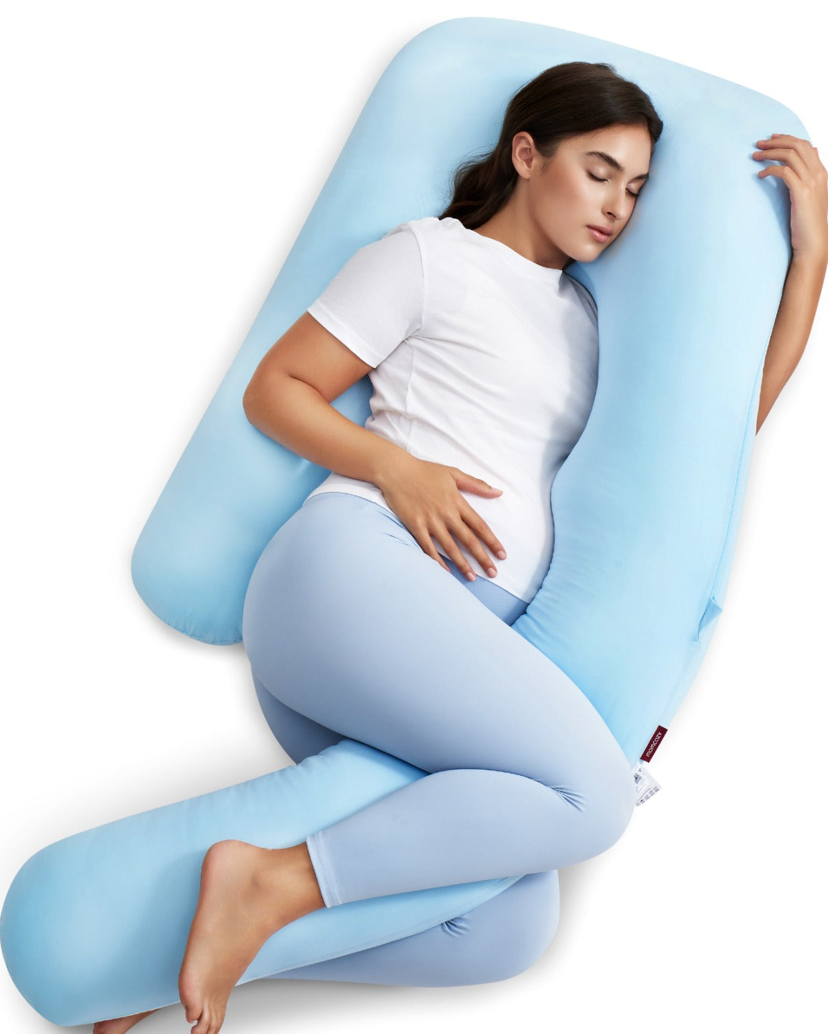 Cooling Comfort Pregnancy Pillow for Sleep Support and Back Pain Relief