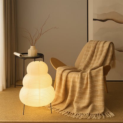 Contemporary Bedside Lamp | Chic Rice Paper Table Lamp for Home Décor