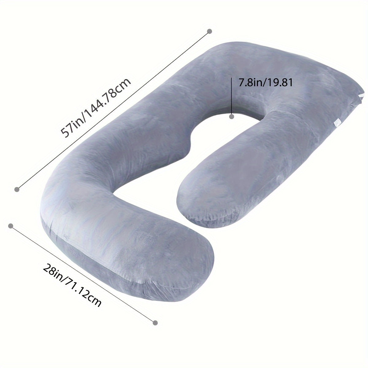 J Shape Full Body Pillow - Comfortable Maternity Pillow