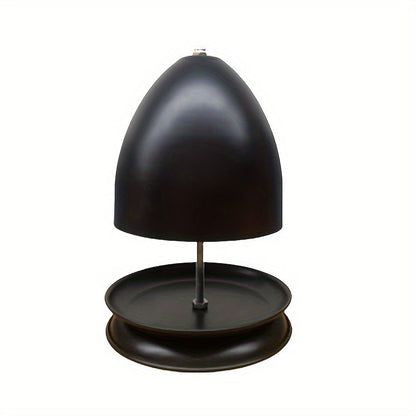 Black Tea Light Candle Warmer Kit with Hand Warmer & Holder - Flameless Heating for Home & Garden