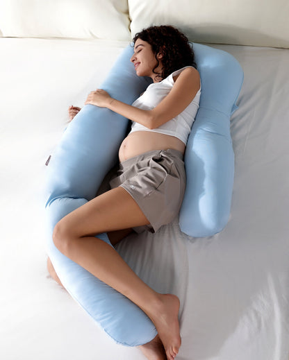 Cooling Comfort Pregnancy Pillow for Sleep Support and Back Pain Relief